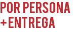 pOr PersonA + ENTREGA